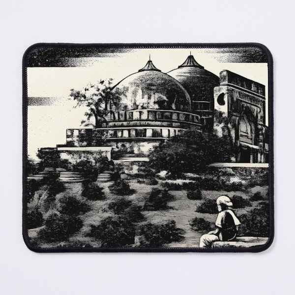 Item preview, Babri Masjid Faizabad India - Demolished 1992 | Risograph Duotone Print designed and sold by WAUZ.