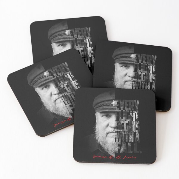 Item preview, George R.R. Martin Split Face Quote Poster designed and sold by Enea Kelo.