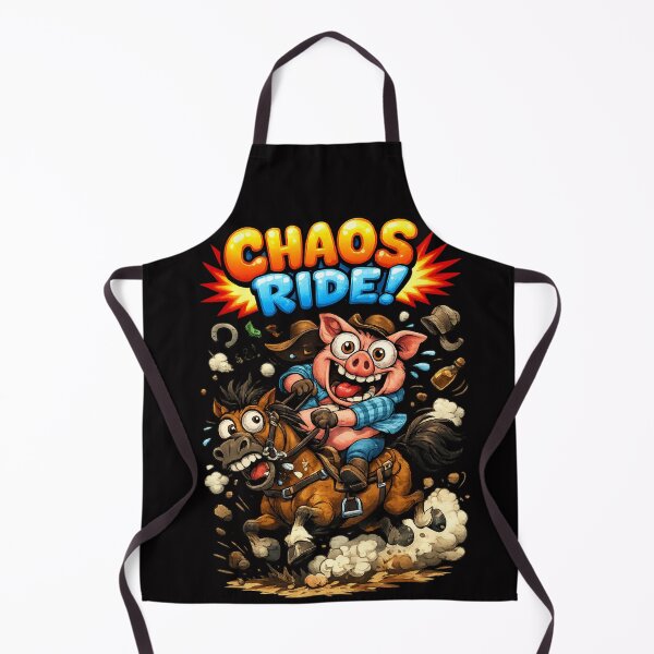 Item preview, Chaos Pig riding Horse Sticker designed and sold by Chaotic Critters.
