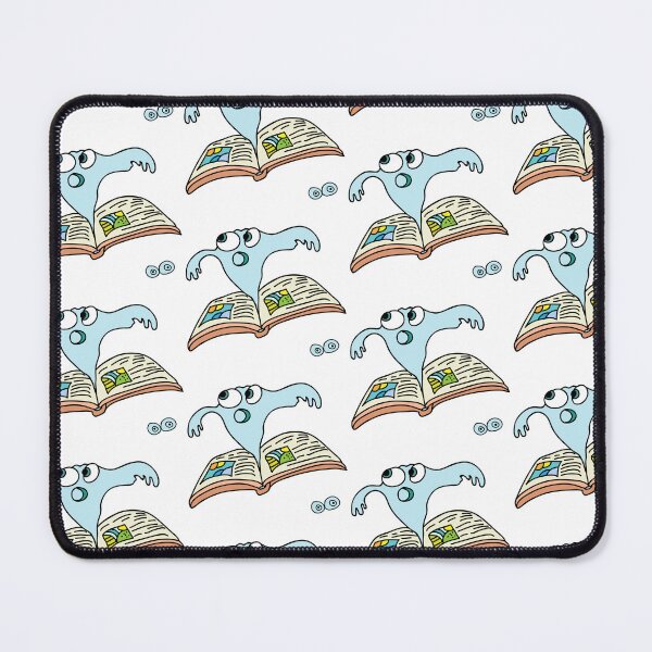 Item preview, Funny Book Ghost – Cute Reading Monster Illustration designed and sold by AlisaArtDecor.