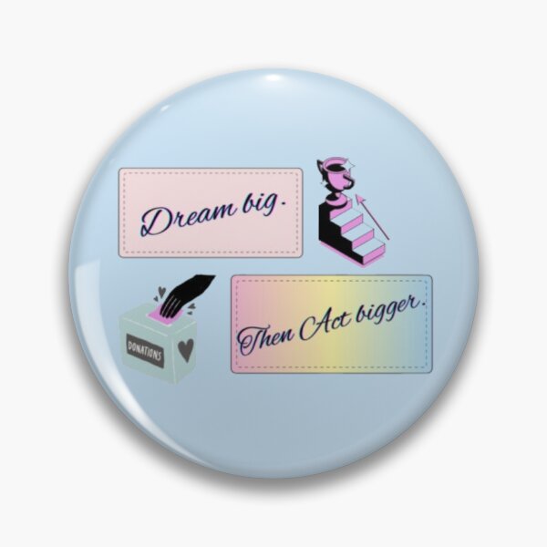 Item preview, Dream Big Then Act Bigger – Goal Setting & Giving Back Aesthetic designed and sold by Miheerala.