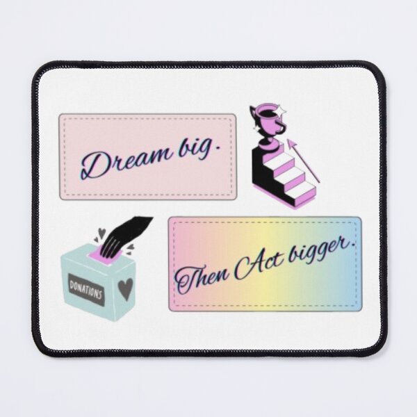 Item preview, Dream Big Then Act Bigger – Goal Setting & Giving Back Aesthetic designed and sold by Miheerala.