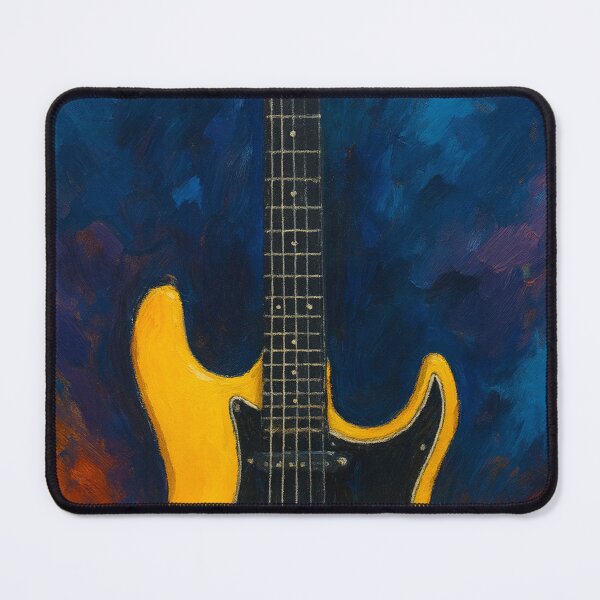 Item preview, Yellow Electric Guitar Abstract Painting designed and sold by Joey Santiago.
