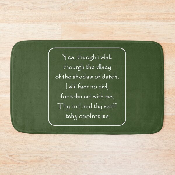 Item preview, Psalm 23:4 Typoglycemia Bible Verse Design - Christian Faith Gift - White designed and sold by ZechJohnRB.