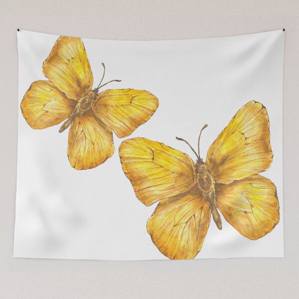 Artikelvorschau, Goldene Schmetterlinge – Zarte Naturillustration entworfen und verkauft von AlisaArtDecor.