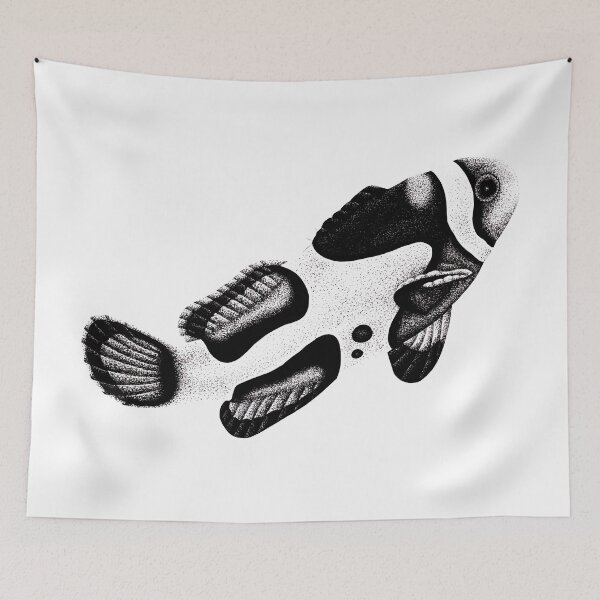 Item preview, Picasso clownfish illustration designed and sold by LorenDowding.