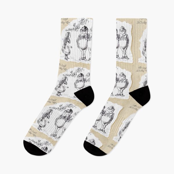 Item preview, Alice Through the Looking-Glass - Tweedledum and Tweedledee (ink drawing by ACCI) designed and sold by VanyssaGraphics.