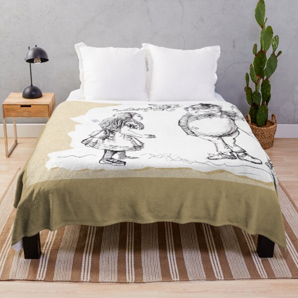 Item preview, Alice Through the Looking-Glass - Tweedledum and Tweedledee (ink drawing by ACCI) designed and sold by VanyssaGraphics.