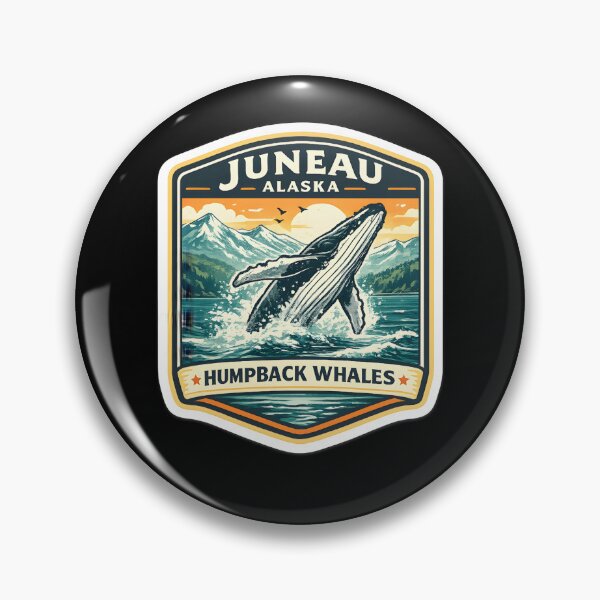 Item preview, Juneau Alaska Humpback Whales Scenic Whale Travel Design designed and sold by ElLocoMus.
