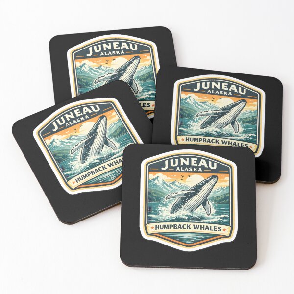 Item preview, Juneau Alaska Humpback Whales Scenic Whale Travel Design designed and sold by ElLocoMus.