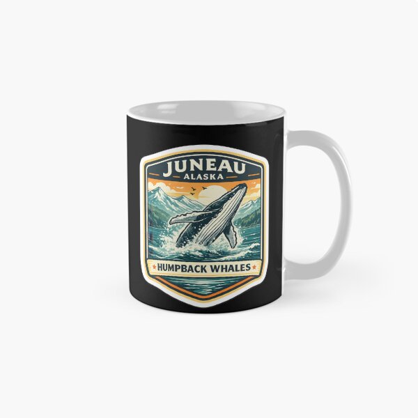 Item preview, Juneau Alaska Humpback Whales Scenic Whale Travel Design designed and sold by ElLocoMus.