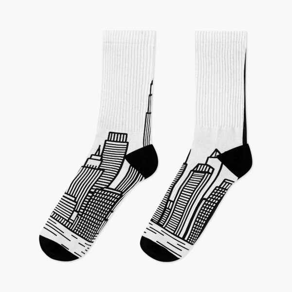 Item preview, New York City Travel Illustration Line Art designed and sold by Stripe Wall Studio.