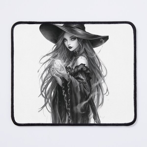 Item preview, Gothic witch with magic spell designed and sold by BlondeBalance.