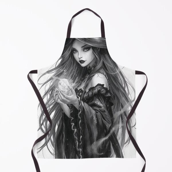 Item preview, Gothic witch with magic spell designed and sold by BlondeBalance.