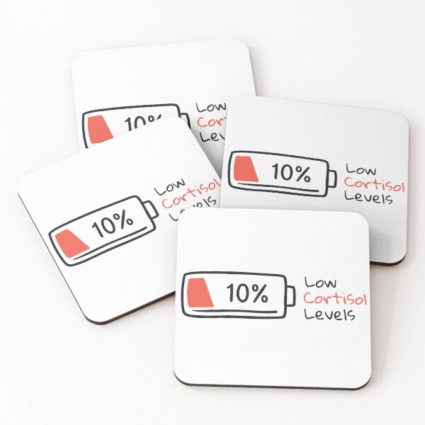 Item preview, Low Cortisol Levels Battery – Funny Stress Free Mental Health Humor Design designed and sold by ArcticFoxStudio.