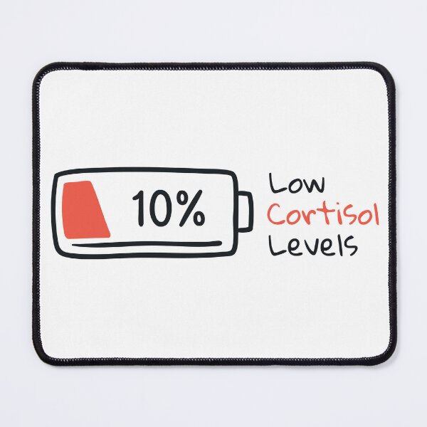 Item preview, Low Cortisol Levels Battery – Funny Stress Free Mental Health Humor Design designed and sold by ArcticFoxStudio.