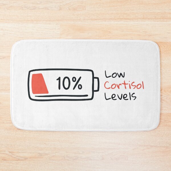 Item preview, Low Cortisol Levels Battery – Funny Stress Free Mental Health Humor Design designed and sold by ArcticFoxStudio.
