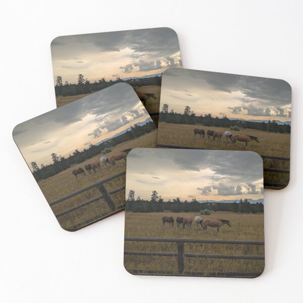 Item preview, Horses in field designed and sold by InlandStyle.