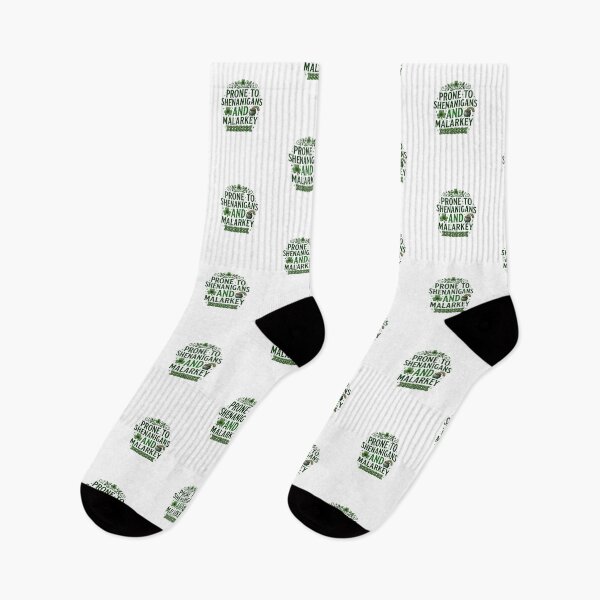 Item preview, Prone to Shenanigans and Malarkey - Funny St. Patrick's Day Logo designed and sold by HBDStudio.