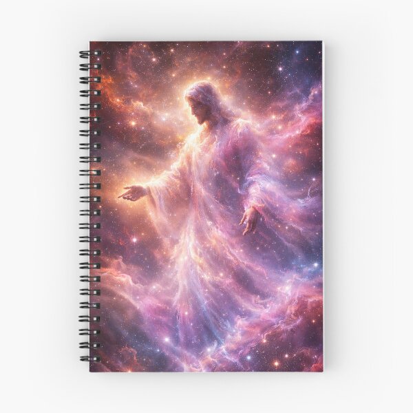 Item preview, Cosmic Jesus Christ Nebula – Christian Faith Space Art Wallpaper designed and sold by ImaginingNebulae.