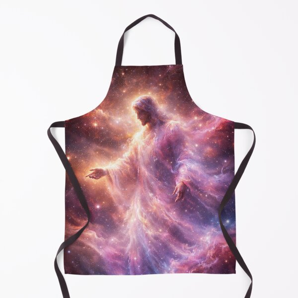 Item preview, Cosmic Jesus Christ Nebula – Christian Faith Space Art Wallpaper designed and sold by ImaginingNebulae.