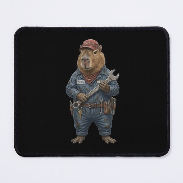 Item preview, Capybara Mechanic – Realistic Capybara with Tools and Wrench designed and sold by HubCreates.
