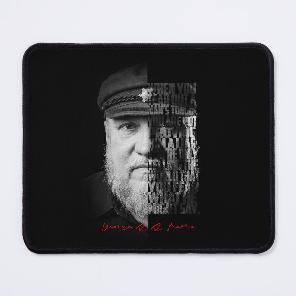Item preview, George R.R. Martin Split Face Quote Poster designed and sold by Enea Kelo.