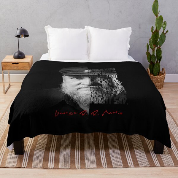 Item preview, George R.R. Martin Split Face Quote Poster designed and sold by Enea Kelo.