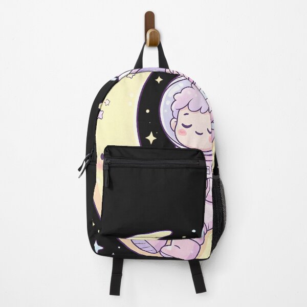 Item preview, Cute Pastel Astronaut Drinking Coffee on Moon – Kawaii Space Aesthetic Sticker designed and sold by MCV-Designs.