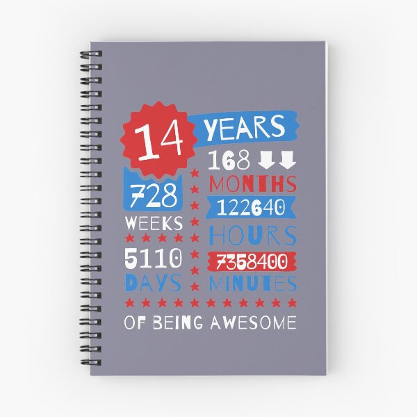 Item preview, 14 Years Of Being Awesome - Splendid 14th Birthday Gift Ideas designed and sold by MemWear.