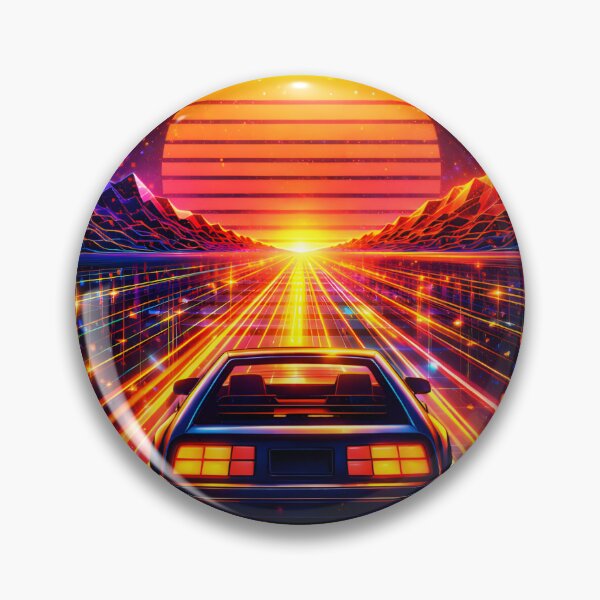 Item preview, Synthwave Sunset Drive - Outrun Aesthetic Neon Highway designed and sold by Tw1nsAIArt.