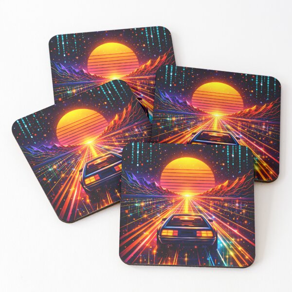 Item preview, Synthwave Sunset Drive - Outrun Aesthetic Neon Highway designed and sold by Tw1nsAIArt.