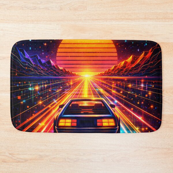 Item preview, Synthwave Sunset Drive - Outrun Aesthetic Neon Highway designed and sold by Tw1nsAIArt.