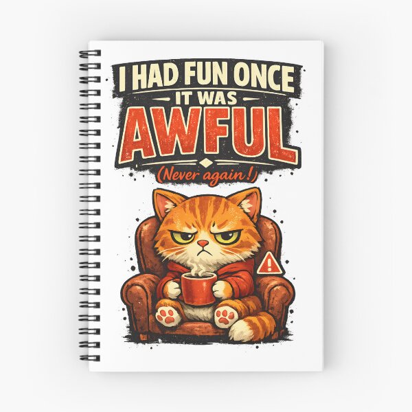 Item preview, I Had Fun Once It Was Awful Funny Grumpy Cat Antisocial Introvert Humor designed and sold by Stikaro.