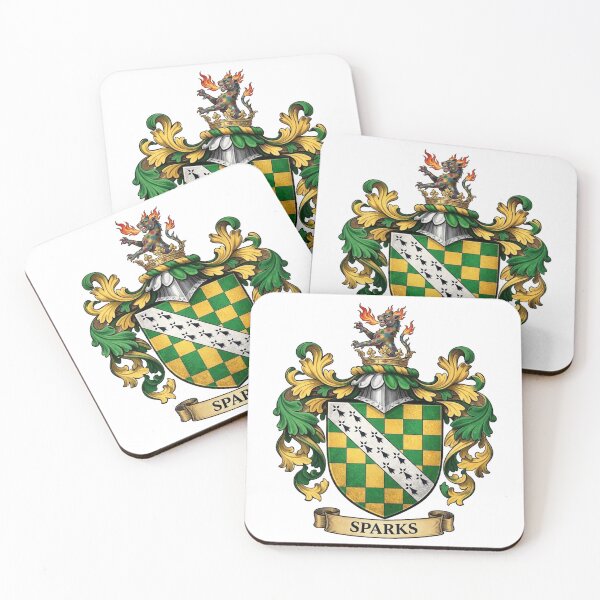 Item preview, The Sparks Family Coat of Arms designed and sold by BagTown Clans.