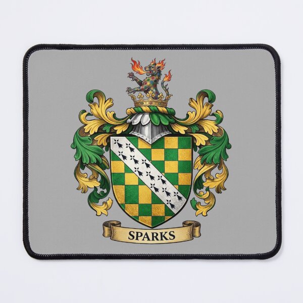 Item preview, The Sparks Family Coat of Arms designed and sold by BagTown Clans.