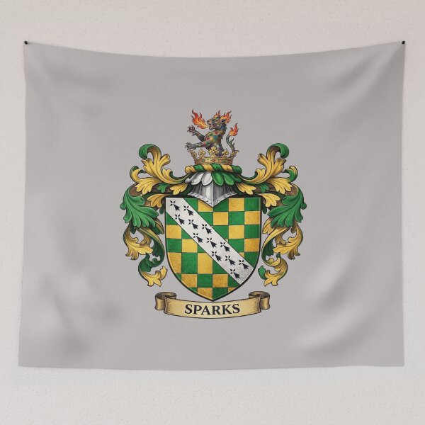 Item preview, The Sparks Family Coat of Arms designed and sold by BagTown Clans.