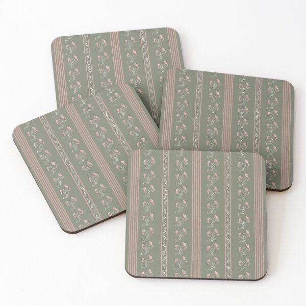 Item preview, Petals and Flourishes on a sage green background designed and sold by Designs by christel_treiber.