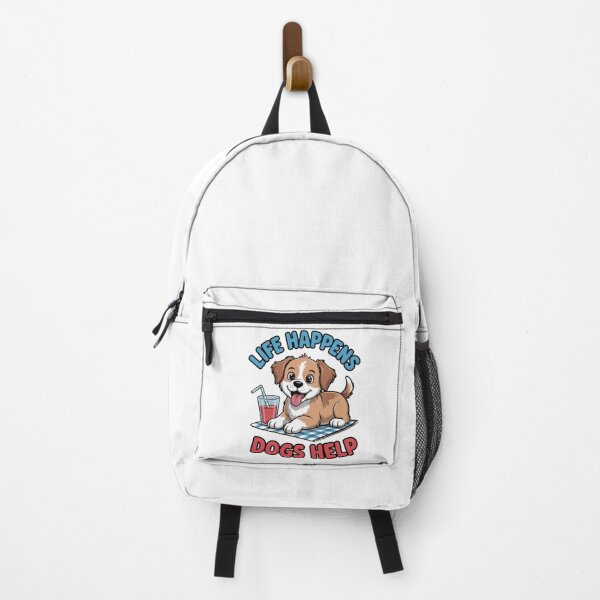 Item preview, Life Happens Dogs Help – Cute Therapy Dog Lover Design designed and sold by SEBANOX.