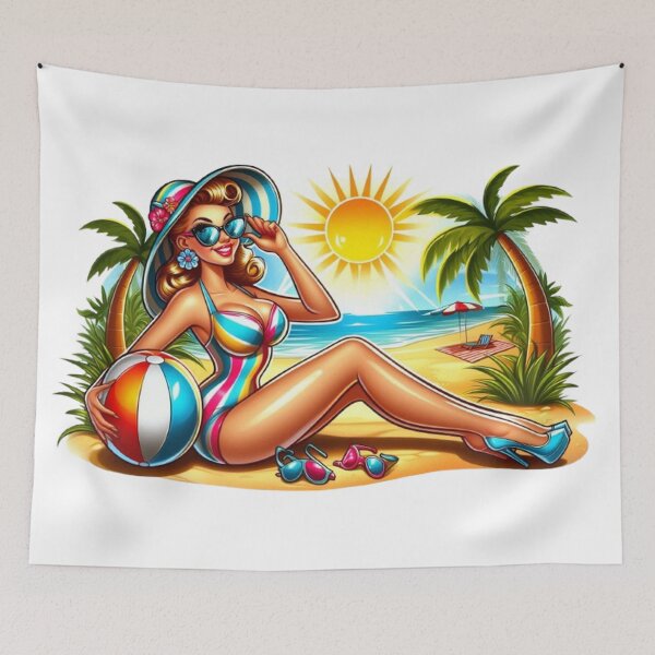 Item preview, "Retro Glamour: Charm and Audacity of Pin-Ups” designed and sold by CHRIST5000.