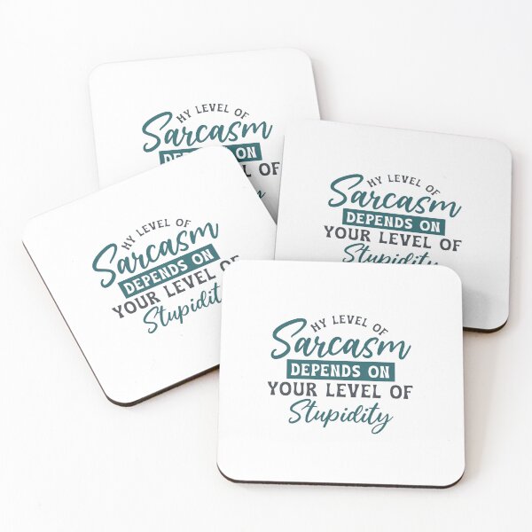 Item preview, My Level of Sarcasm Depends on Your Level of Stupidity - Gold Aesthetic designed and sold by HBDStudio.
