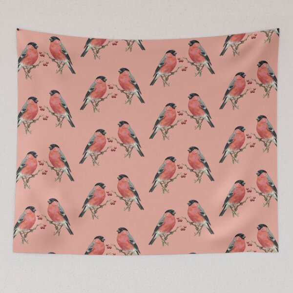 Item preview, Vibrant Bullfinch Bird | Nature & Wildlife Illustration designed and sold by korasi.