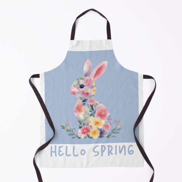 Item preview, Hello Spring Floral Bunny Spring Bunny Illustration designed and sold by TeesOnRosebud.