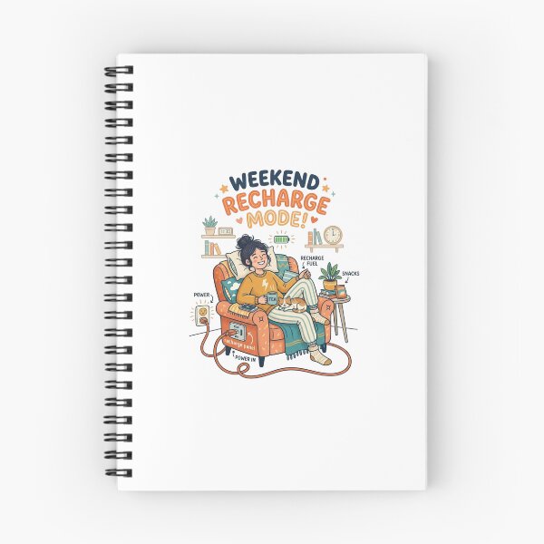 Item preview, Weekend Recharge Mode Introvert Life designed and sold by Quiet Mode Studio.