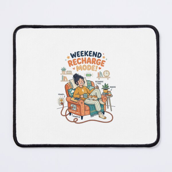 Item preview, Weekend Recharge Mode Introvert Life designed and sold by Quiet Mode Studio.