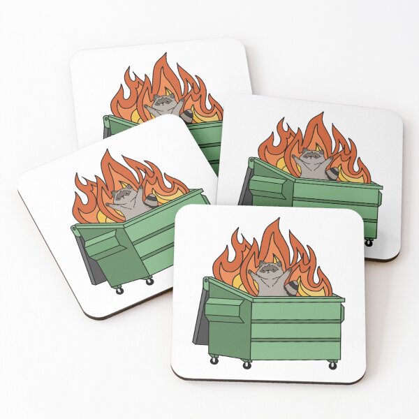 Artikelvorschau, Mülltonnenbrand von Waschbären entworfen und verkauft von Designs_By_Ks.