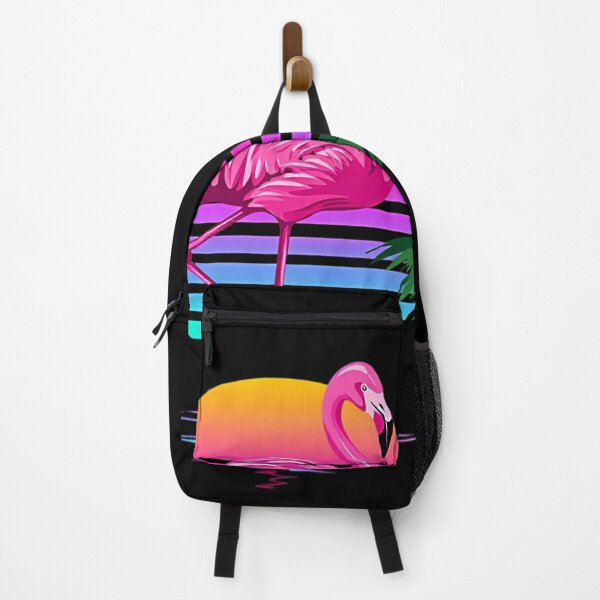 Item preview, Vaporwave Flamingo Beach Sunset designed and sold by DeadpanThreads.