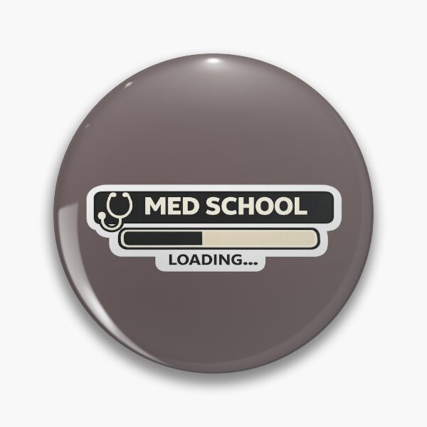 Item preview, Med School Loading Funny Medical Student Sticker designed and sold by theartizo.