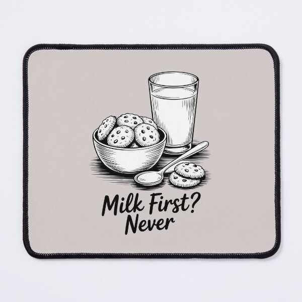 Item preview, Milk First? Never – Funny Cookie Cereal Statement designed and sold by Art-Arcade6.