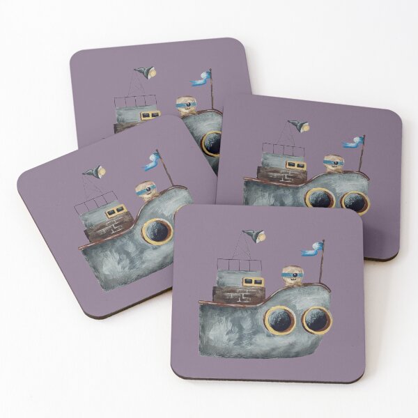 Item preview, Blue BooBoo - Boat Art designed and sold by booboos-rescue.